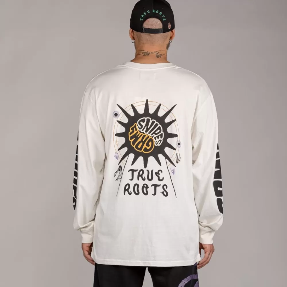 Grimey Camiseta Manga Larga "Snipes X True Roots" - White | Fall 22 Flash Sale