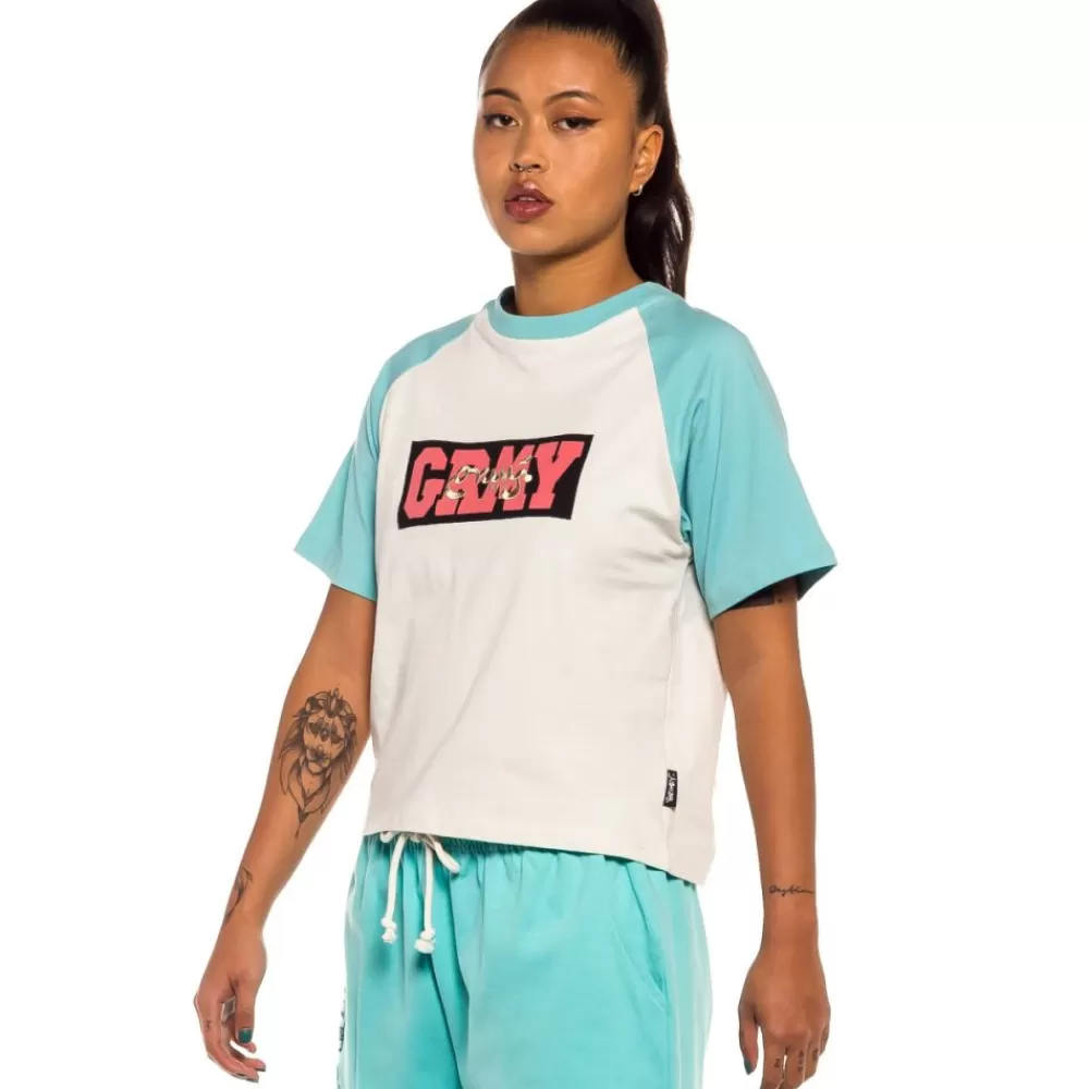 Grimey Camiseta Raglan De Chica "Day Dreamer" - Blue | Spring 22 Sale