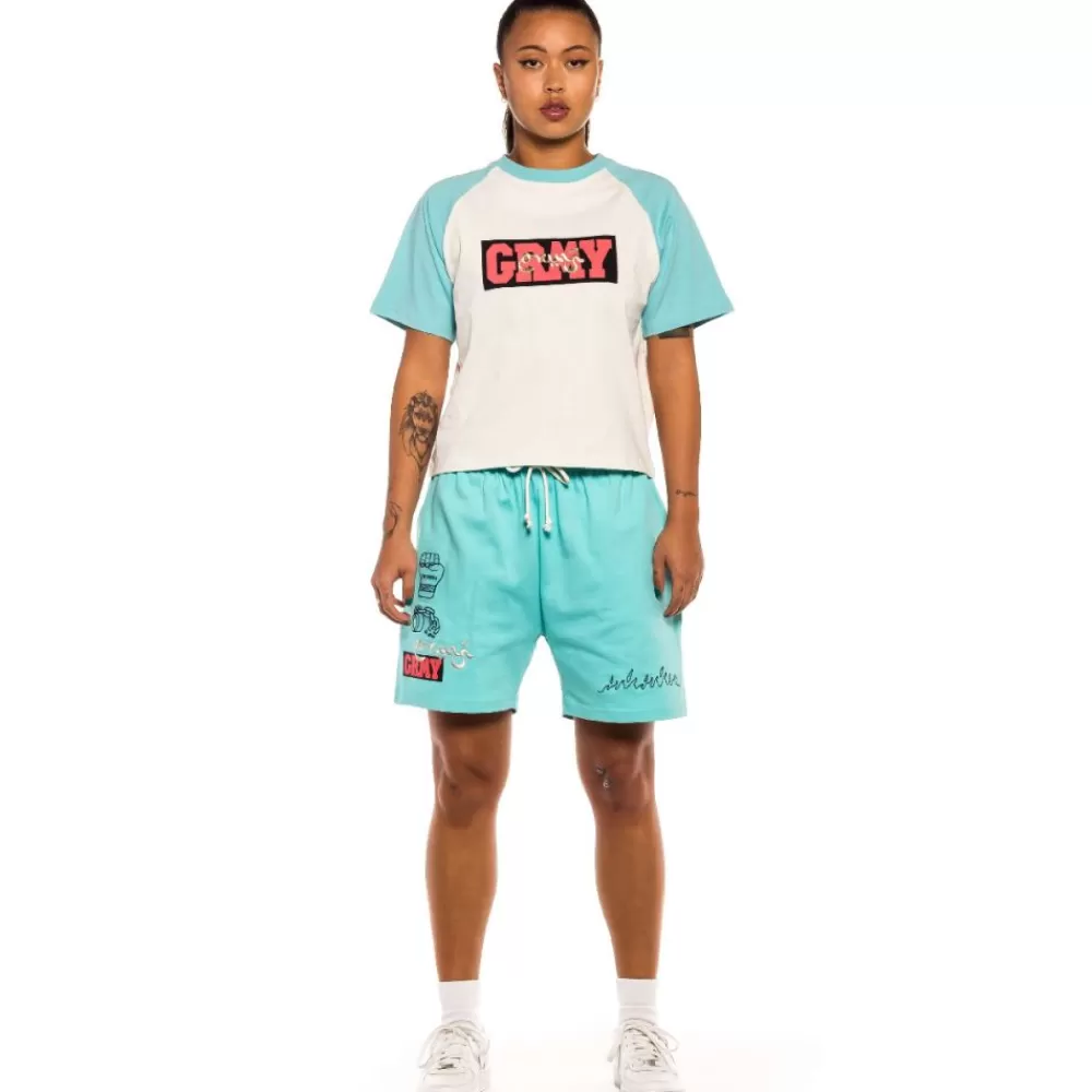 Grimey Camiseta Raglan De Chica "Day Dreamer" - Blue | Spring 22 Sale