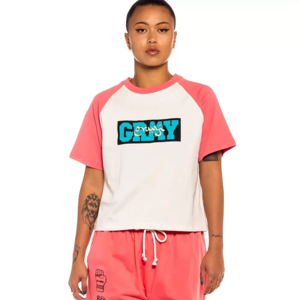 Grimey Camiseta Raglan De Chica "Day Dreamer" - Red | Spring 22 Cheap