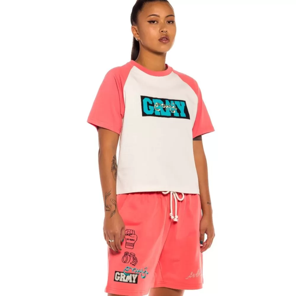 Grimey Camiseta Raglan De Chica "Day Dreamer" - Red | Spring 22 Cheap