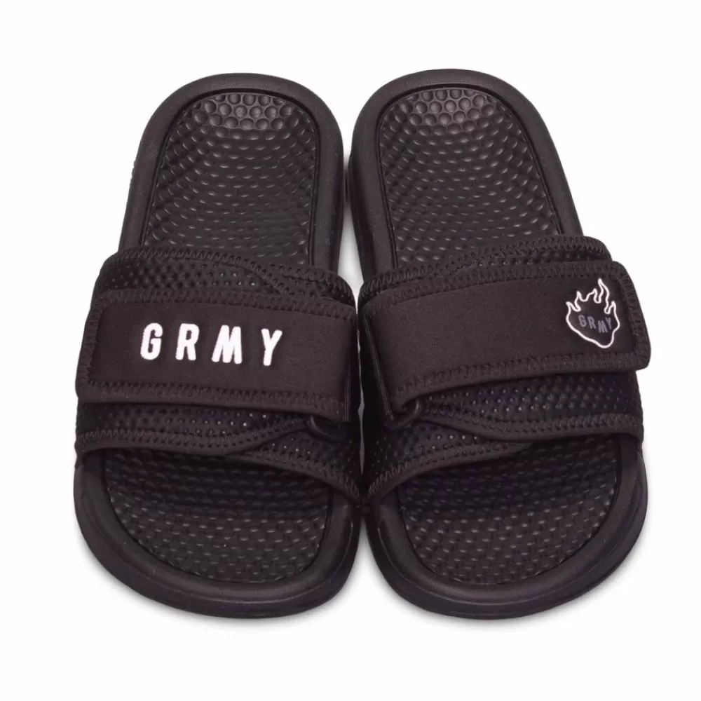 Grimey Chanclas "Trespass" - Black | Summer 22 Outlet