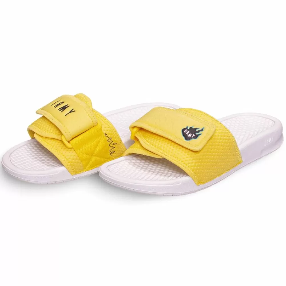 Grimey Chanclas "Trespass" - Yellow | Summer 22 Hot