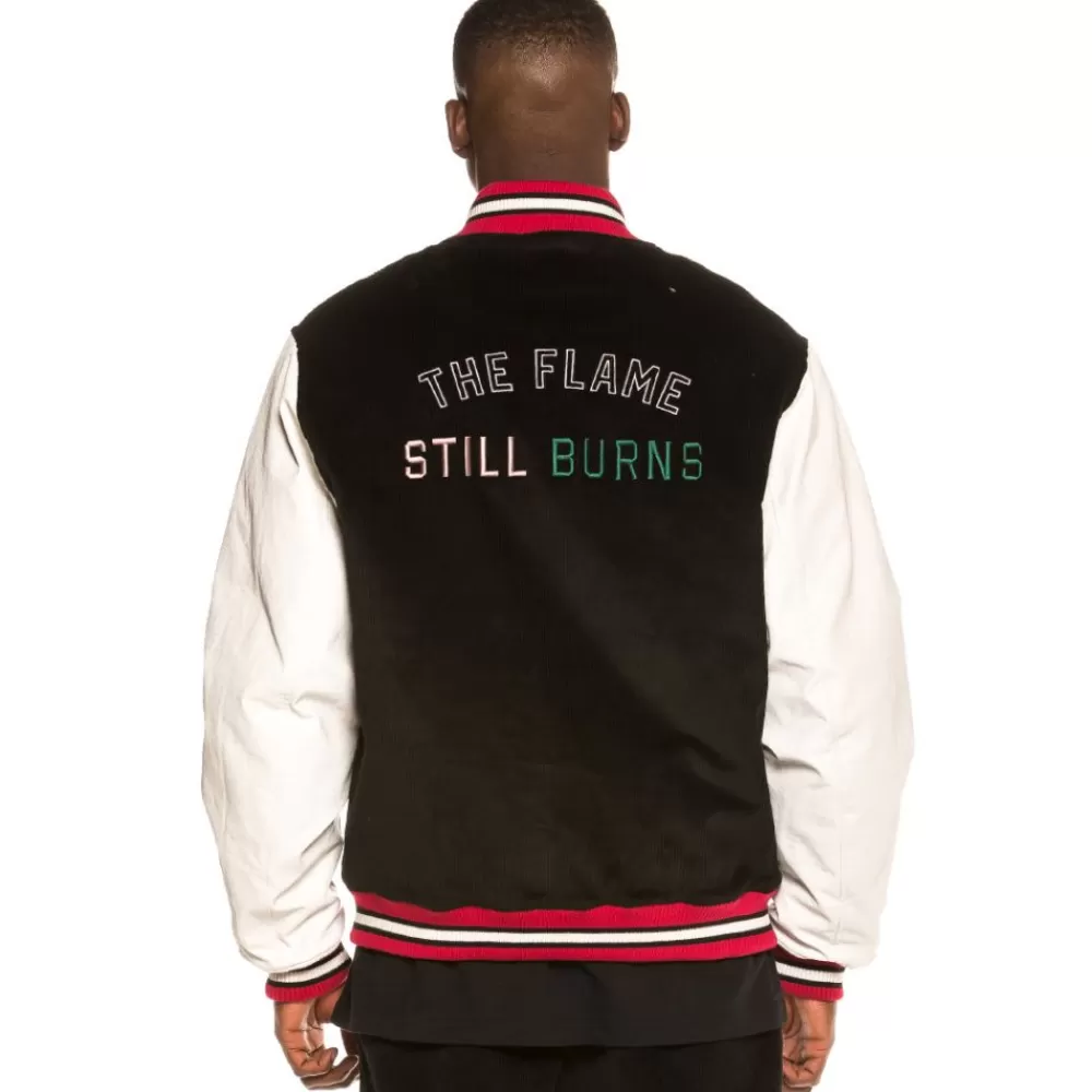 Grimey Chaqueta Baseball Yoga Fire Corduroy Fw20 Black Cheap