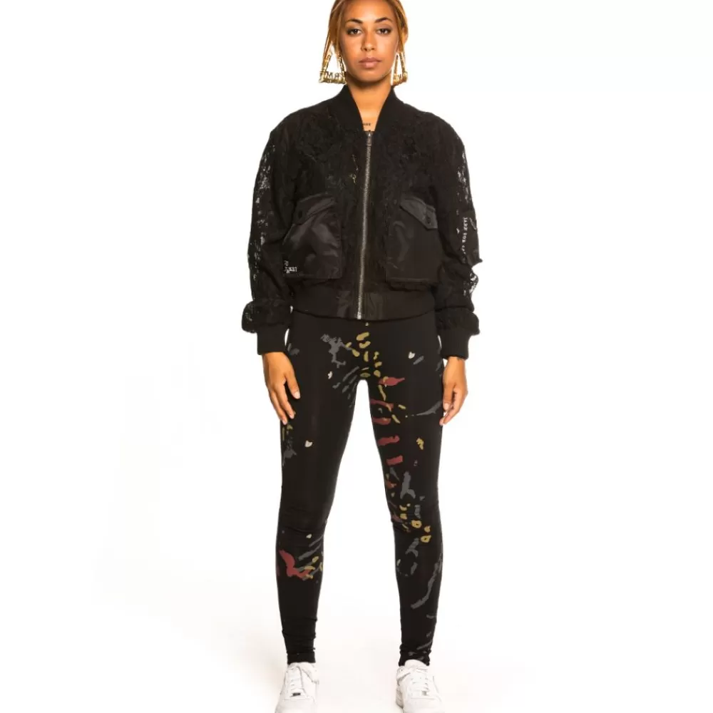 Grimey Chaqueta Bomber De Chica "Jazz Thing" - Black | Fall 21 Clearance