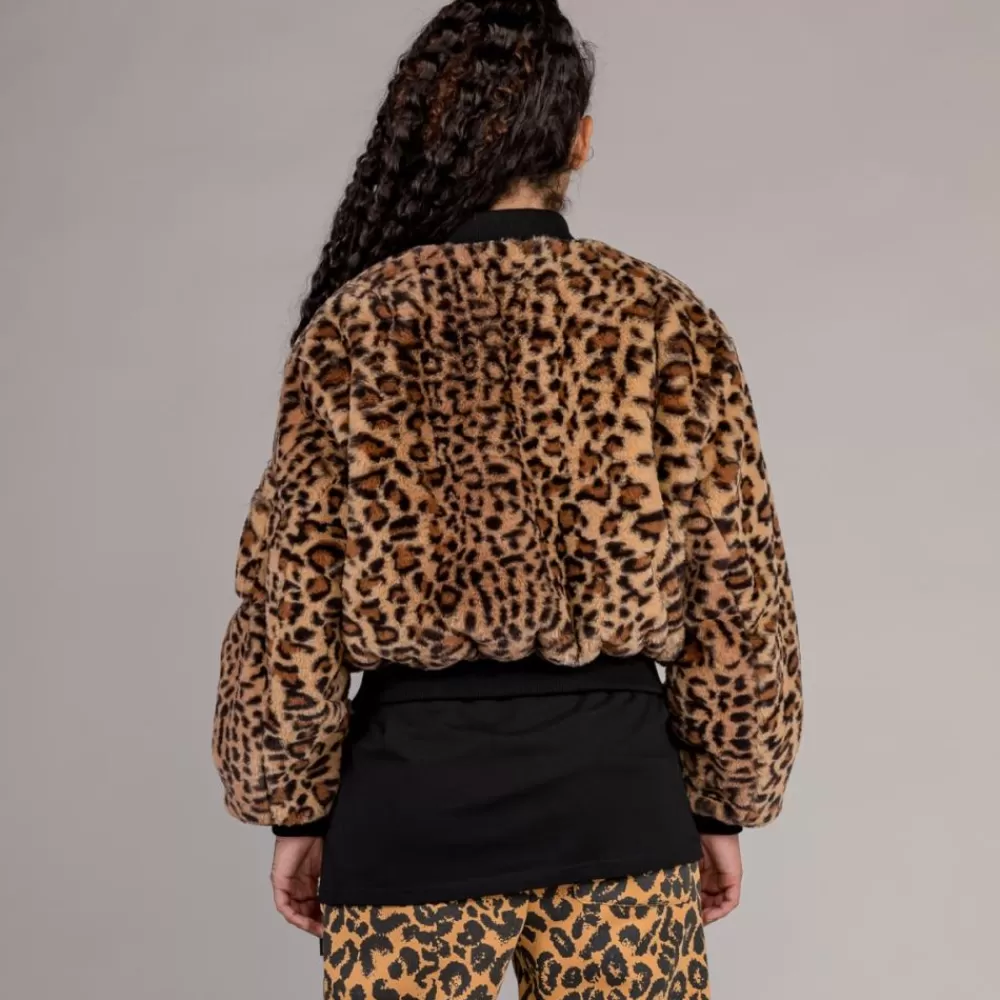 Grimey Chaqueta Bomber De Chica "Westbound" Fur - Leopard | Fall 22 New