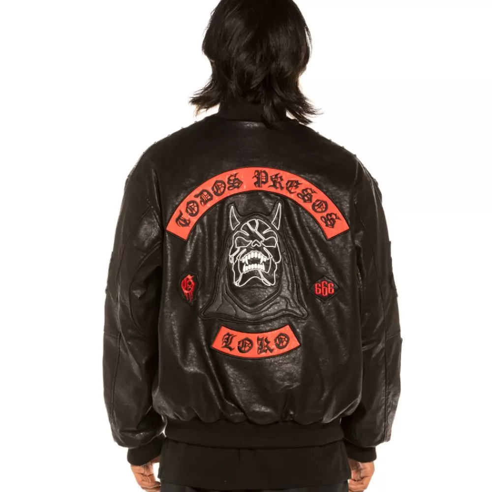 Grimey Chaqueta Bomber "Cecilio X Grmy" Pu Leather | Black - Fall 21 Flash Sale