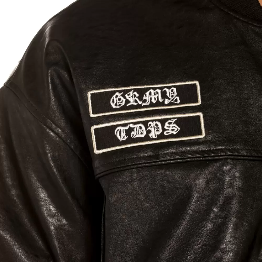 Grimey Chaqueta Bomber "Cecilio X Grmy" Pu Leather | Black - Fall 21 Flash Sale