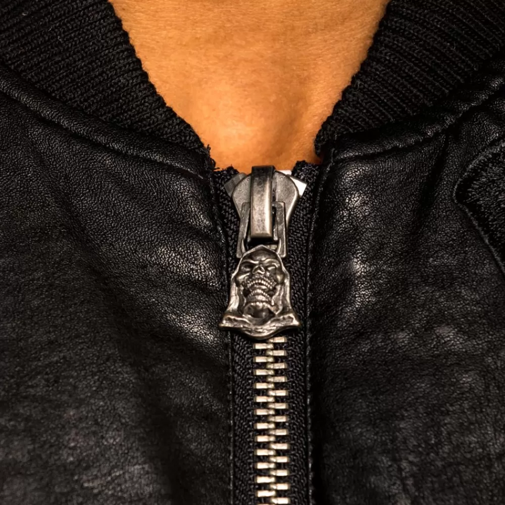Grimey Chaqueta Bomber "Cecilio X Grmy" Pu Leather | Black - Fall 21 Flash Sale