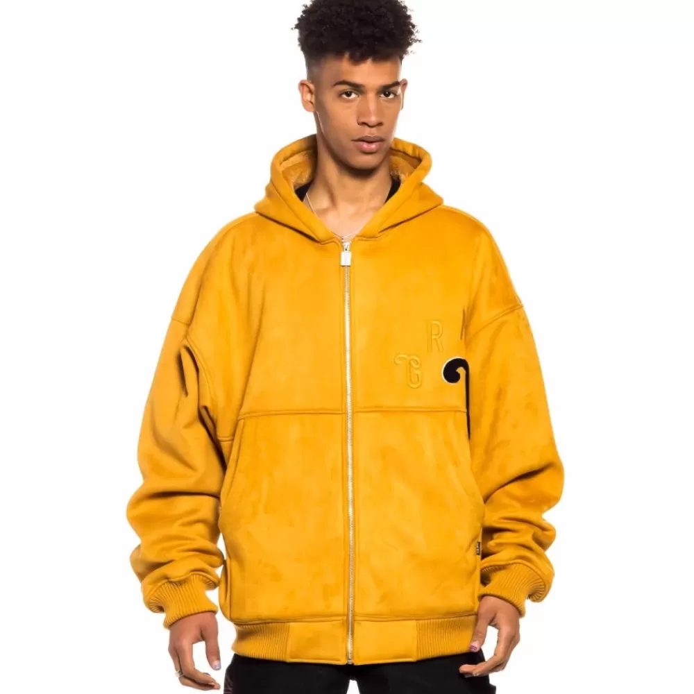 Grimey Chaqueta Bomber Jungle Punch Suede Hood - Brown | Spring 22 Cheap