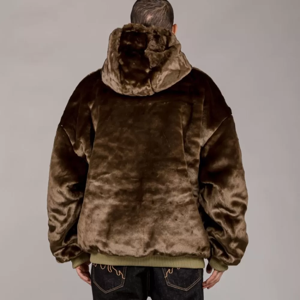 Grimey Chaqueta Bomber Lost Boys Reversible Fur - Brown | Winter 22 Sale