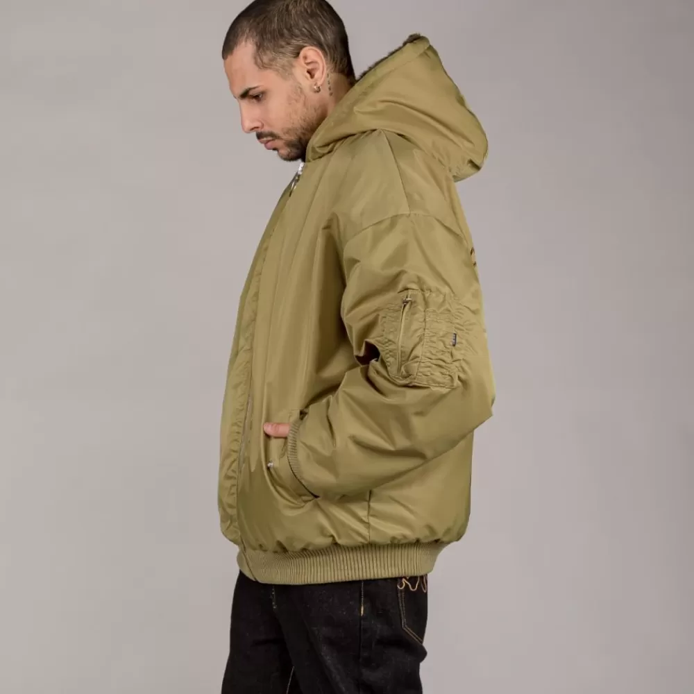 Grimey Chaqueta Bomber Lost Boys Reversible Fur - Brown | Winter 22 Sale