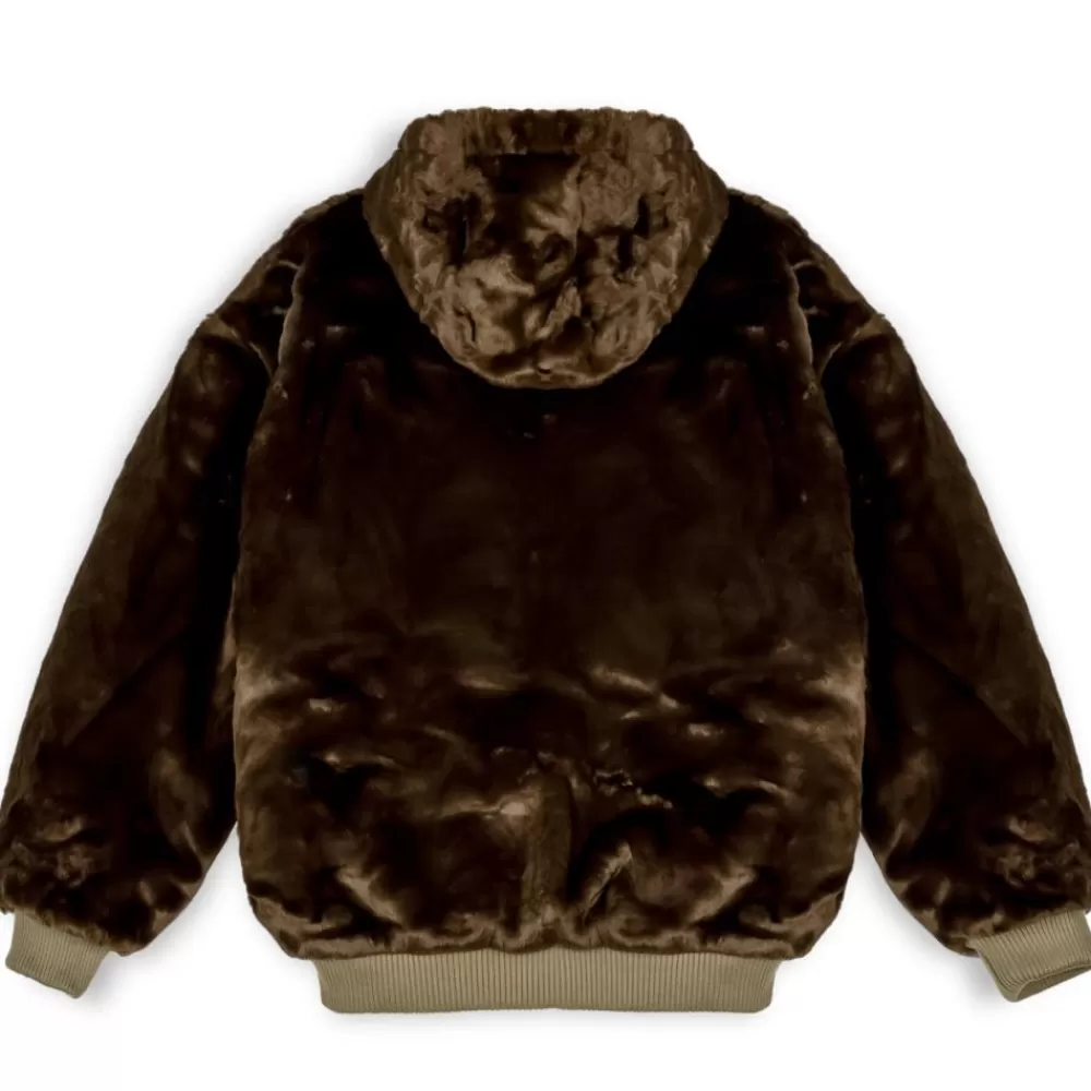 Grimey Chaqueta Bomber Lost Boys Reversible Fur - Brown | Winter 22 Sale