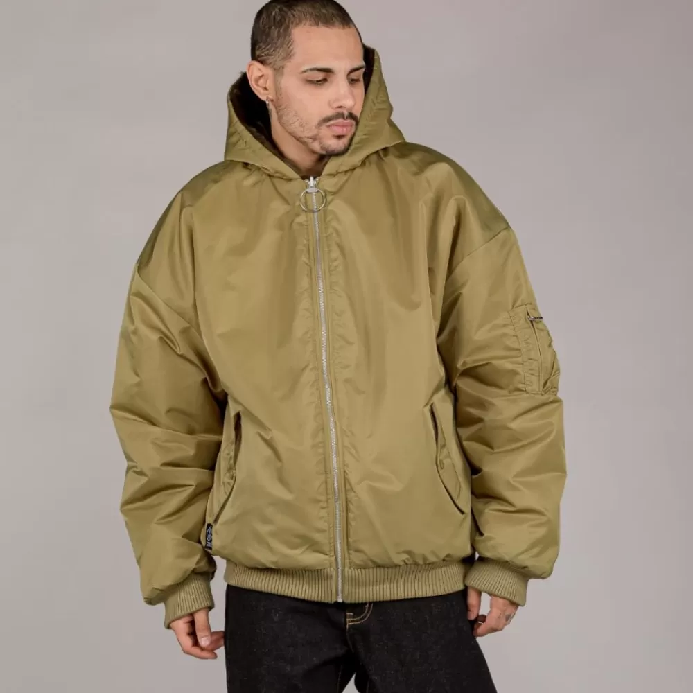 Grimey Chaqueta Bomber Lost Boys Reversible Fur - Brown | Winter 22 Sale