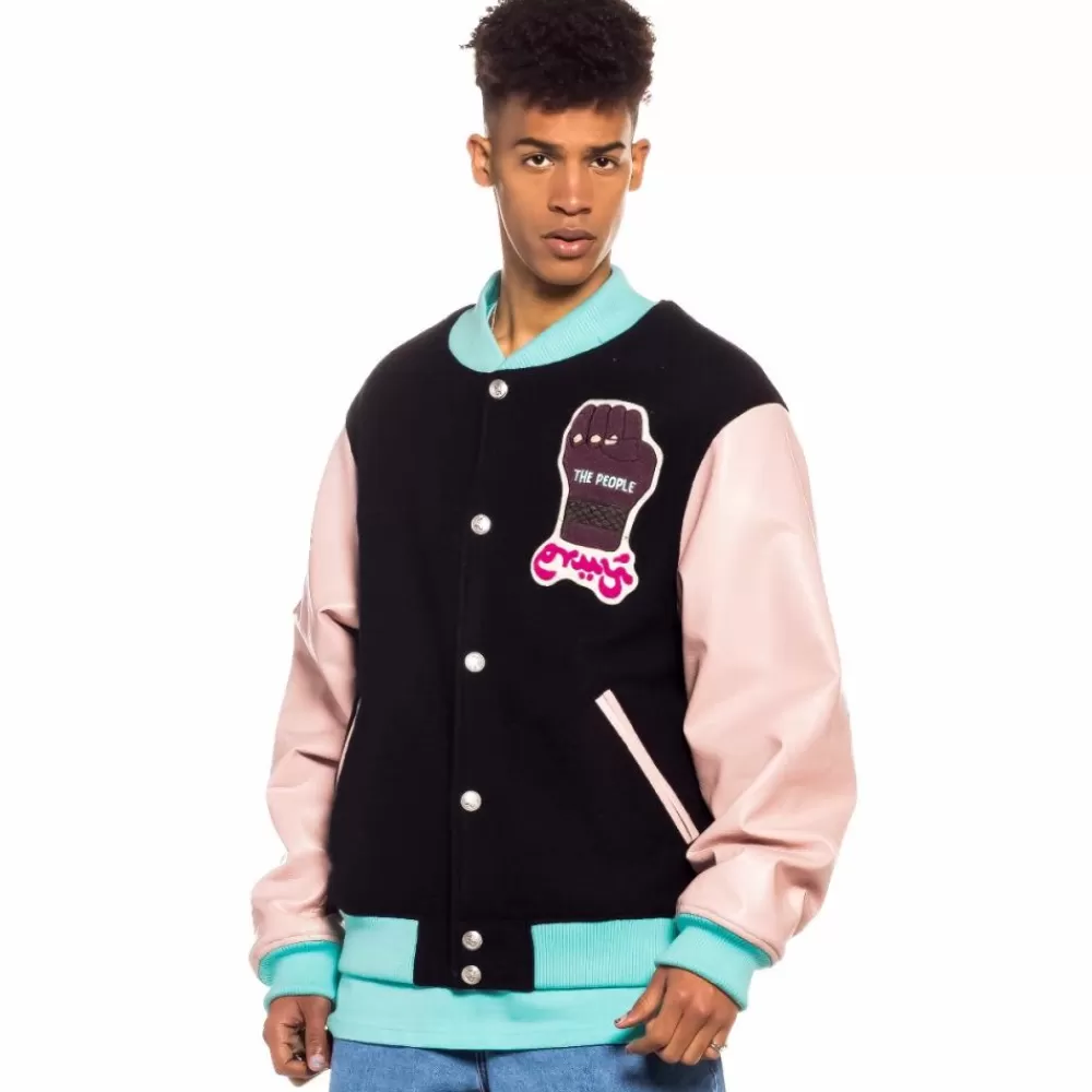 Grimey Chaqueta De Baseball "Day Dreamer" - Black | Spring 22 Flash Sale