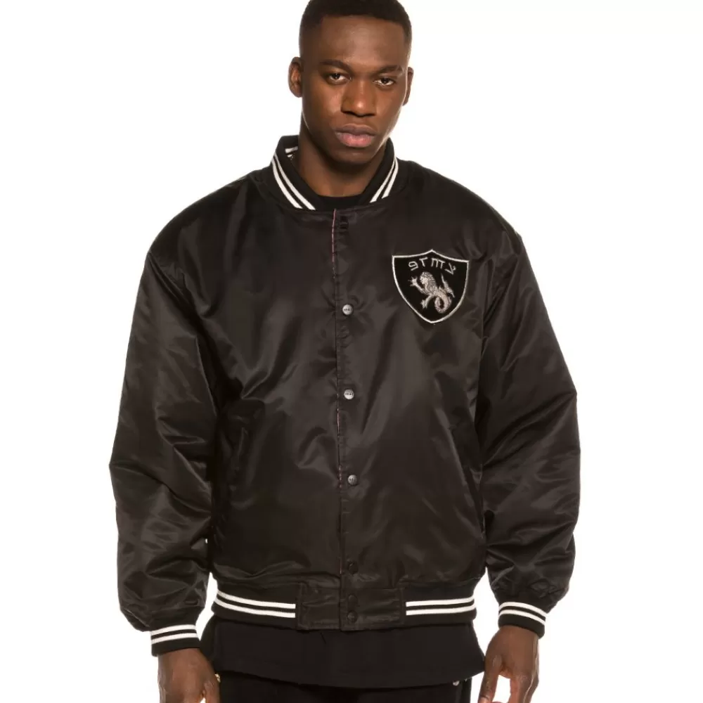 Grimey Chaqueta Call Of Yore Reversible Satin Jacket Fw20 Black Discount
