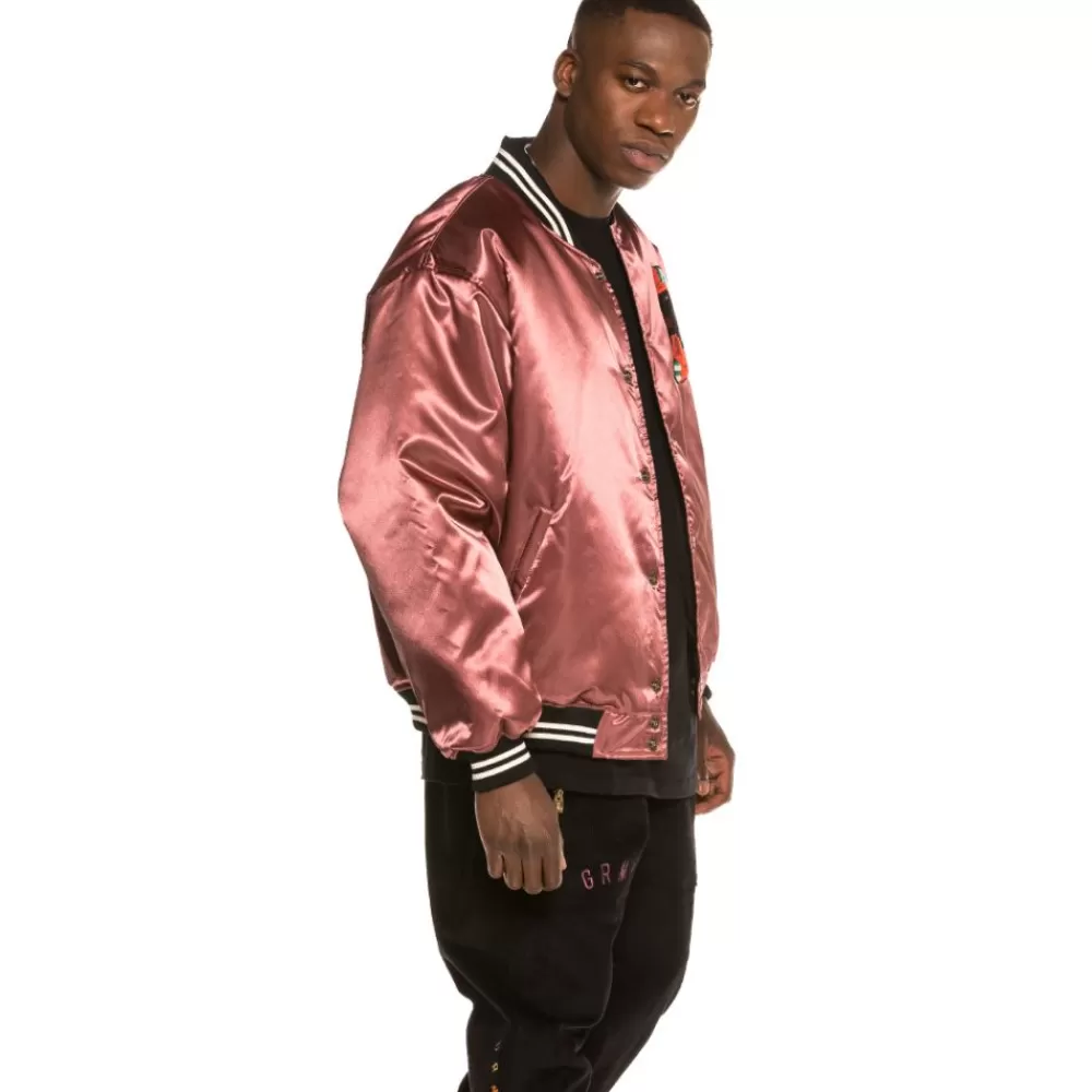 Grimey Chaqueta Call Of Yore Reversible Satin Jacket Fw20 Black Discount