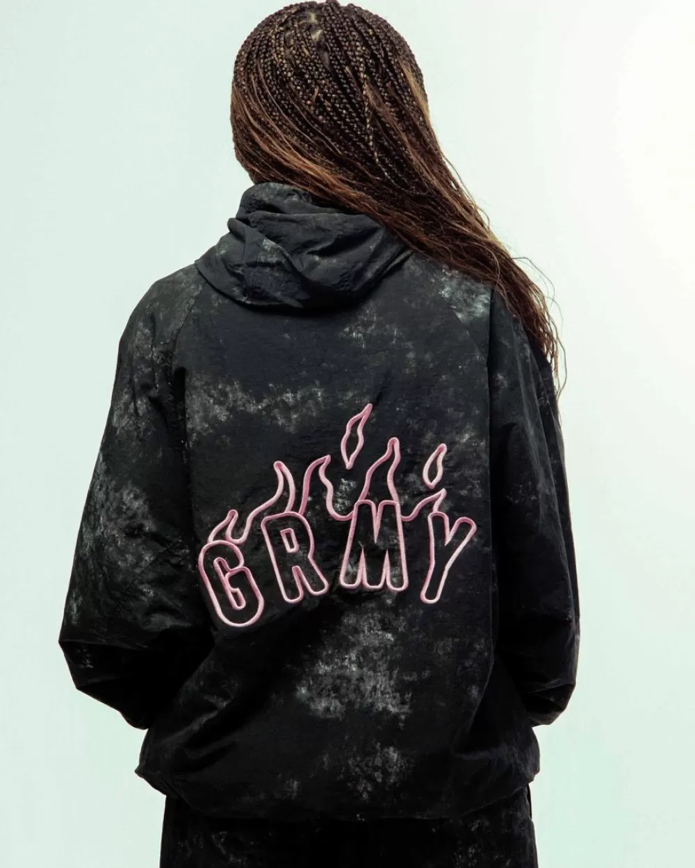 Grimey Chaqueta Melted Stone Tie And Dye Vintage - Black | Fw23 New