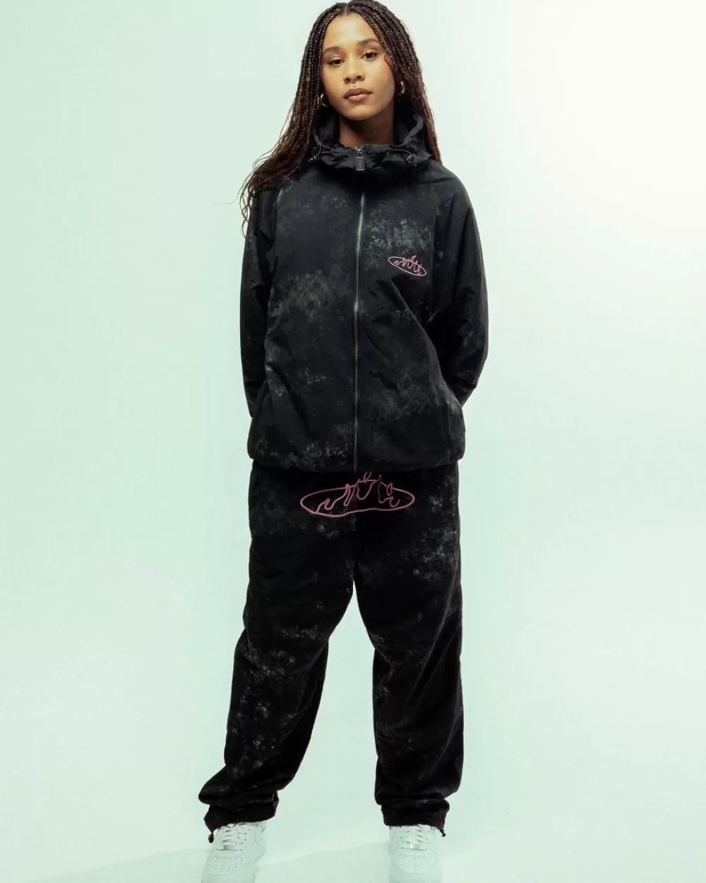 Grimey Chaqueta Melted Stone Tie And Dye Vintage - Black | Fw23 New