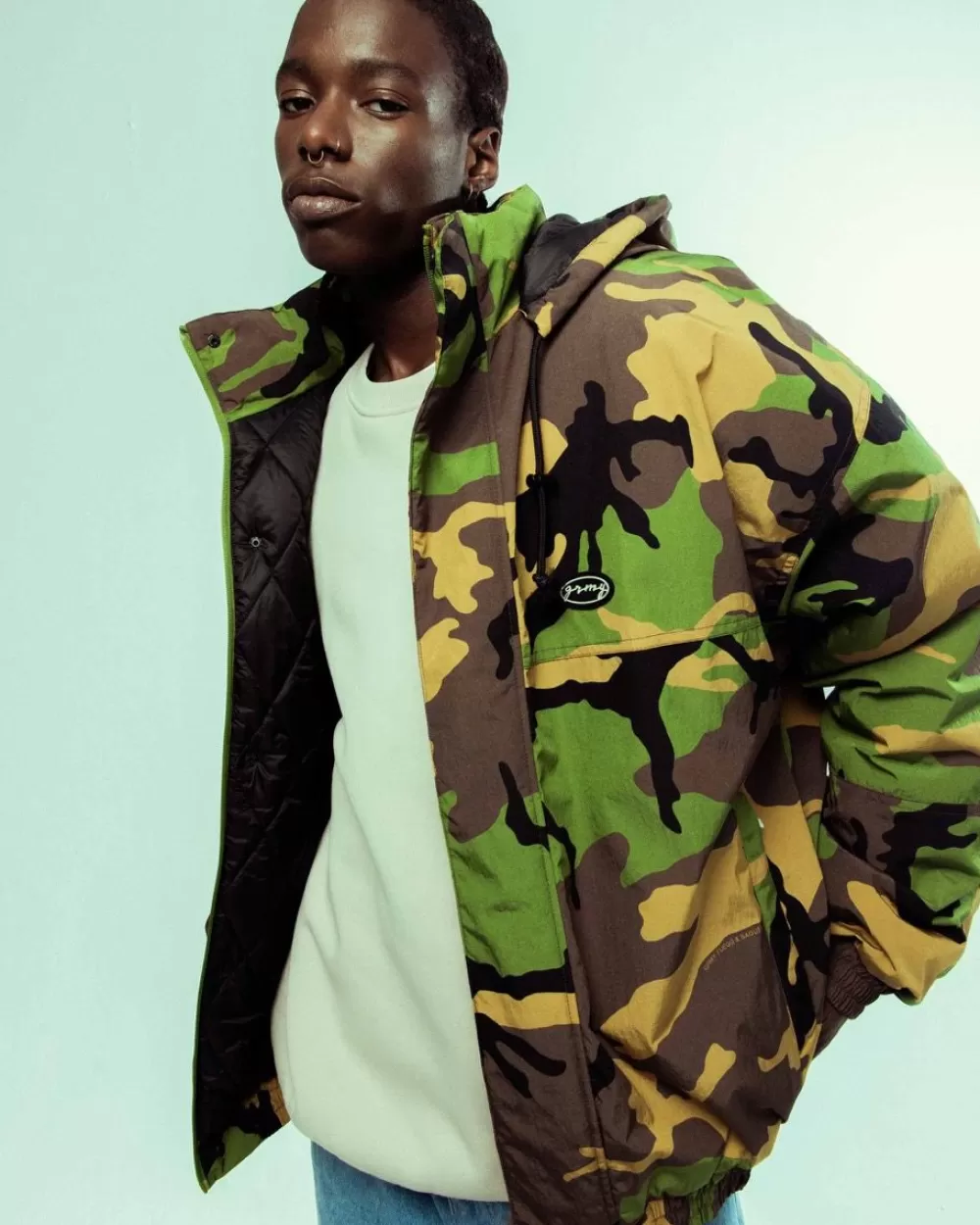 Grimey Chaqueta The Strait Talk All Over Print Camo Pullover - Camo | Fw23 Best