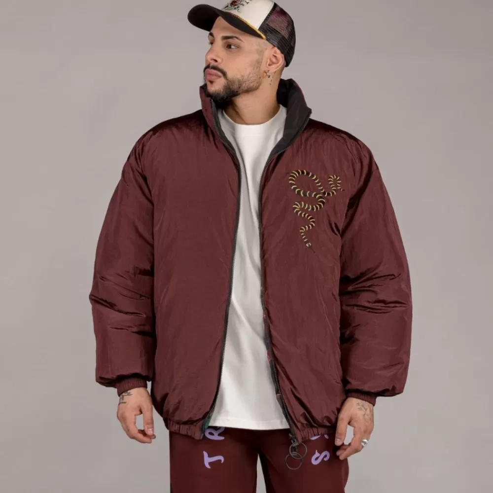 Grimey Chaqueta Puffy "Snipes X True Roots" - Brown | Fall 22 New