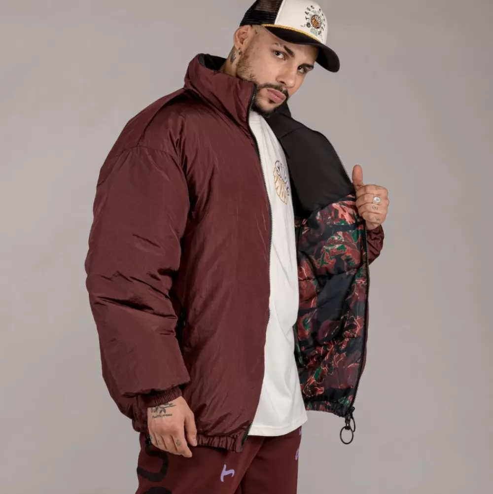 Grimey Chaqueta Puffy "Snipes X True Roots" - Brown | Fall 22 New