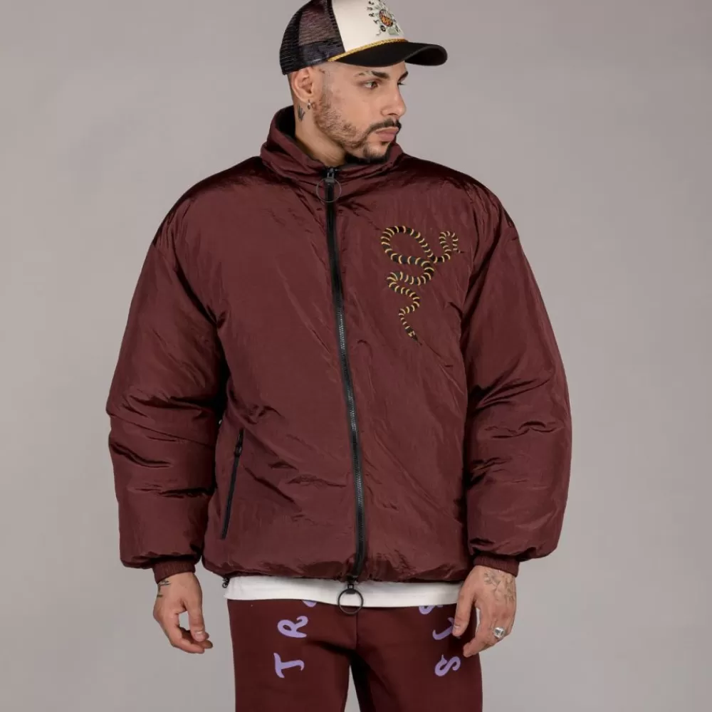 Grimey Chaqueta Puffy "Snipes X True Roots" - Brown | Fall 22 New