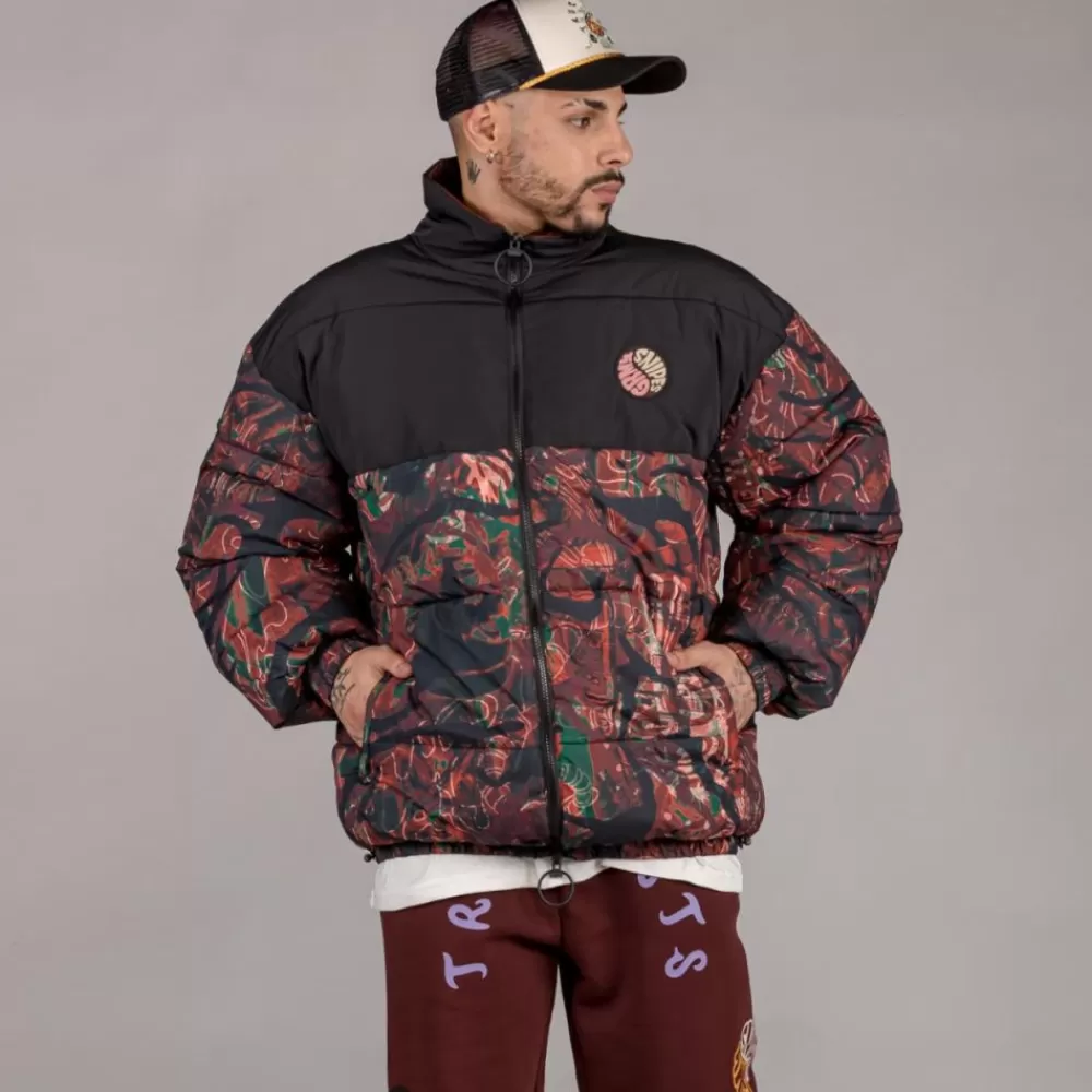 Grimey Chaqueta Puffy "Snipes X True Roots" - Brown | Fall 22 New