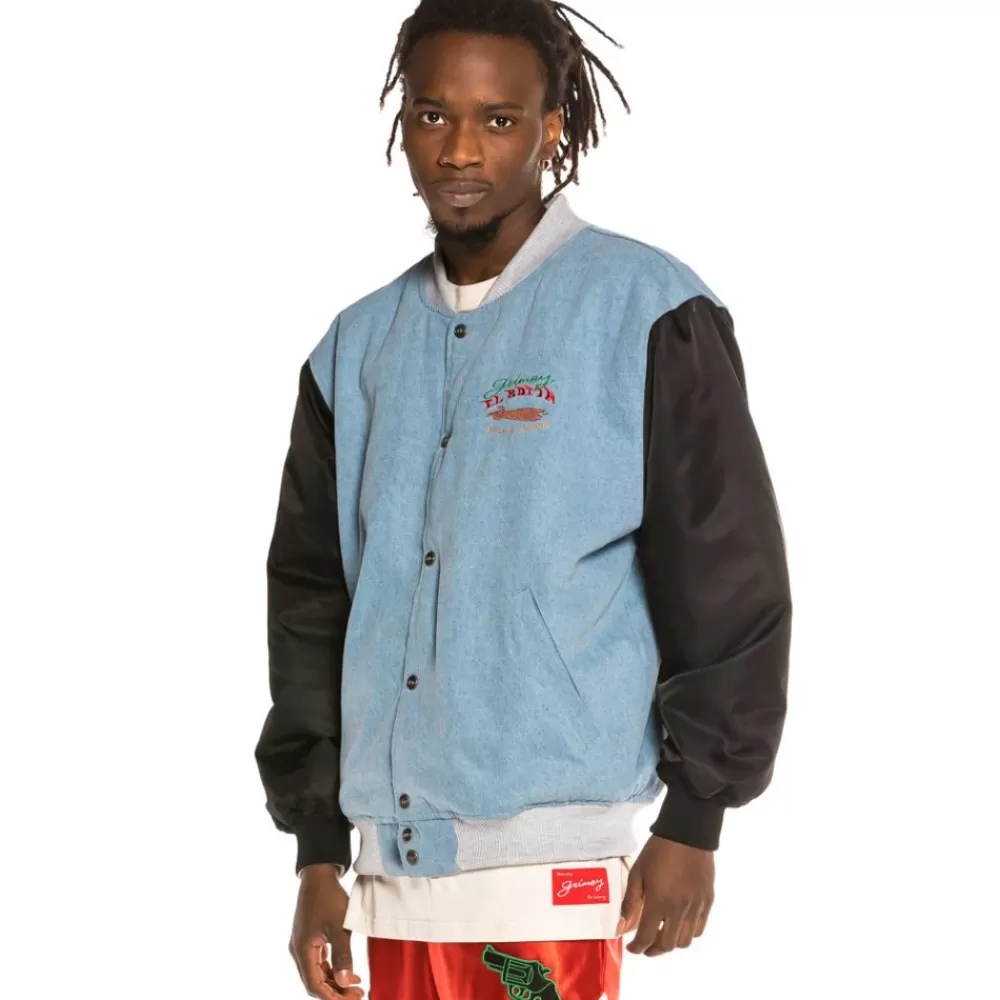 Grimey Chaqueta Satinada Reversible "The Loot" - White Ii | Spring 21 Shop