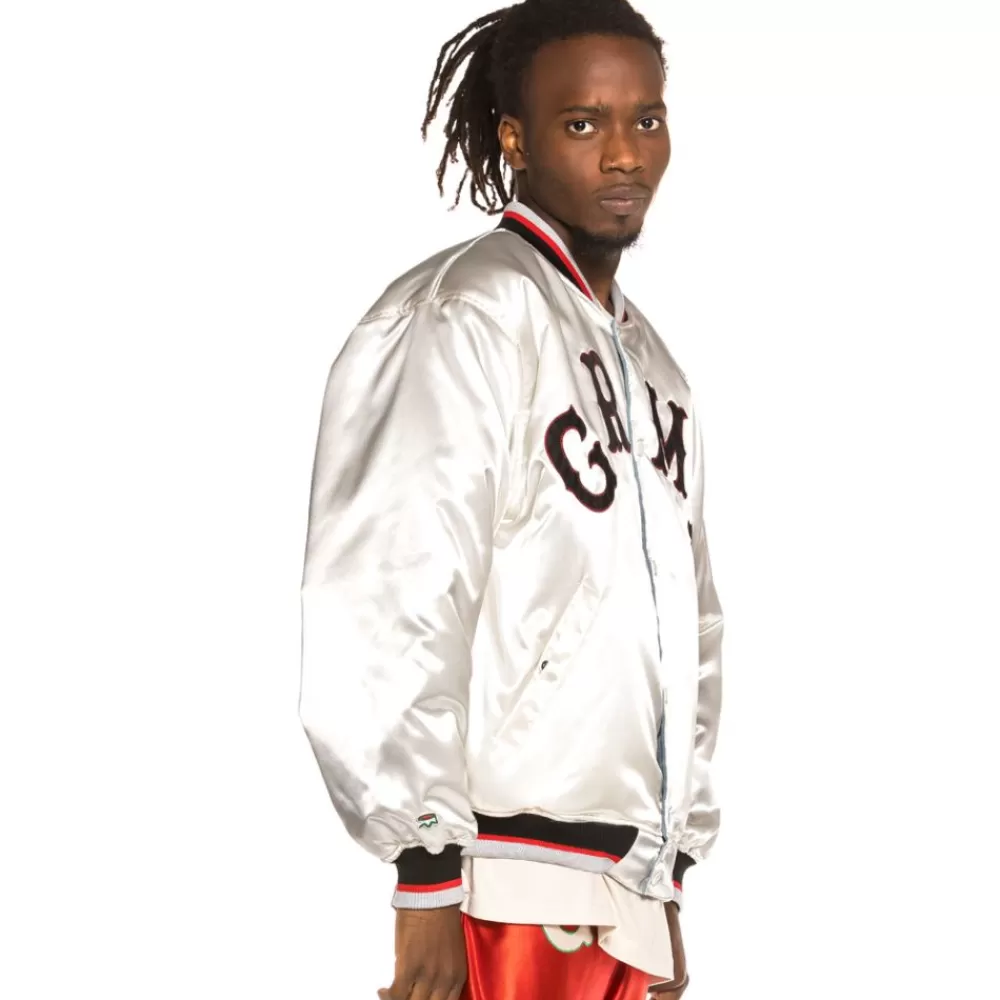 Grimey Chaqueta Satinada Reversible "The Loot" - White Ii | Spring 21 Shop