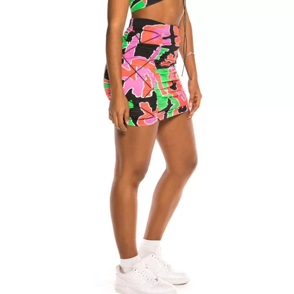 Grimey Falda De Chica "Strange Fruit" All Over Print - Multicolor | Spring 21 Cheap