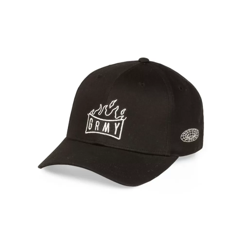Grimey Gorra Back At You Curved Visor Snapback - Black | Fw23 Cheap