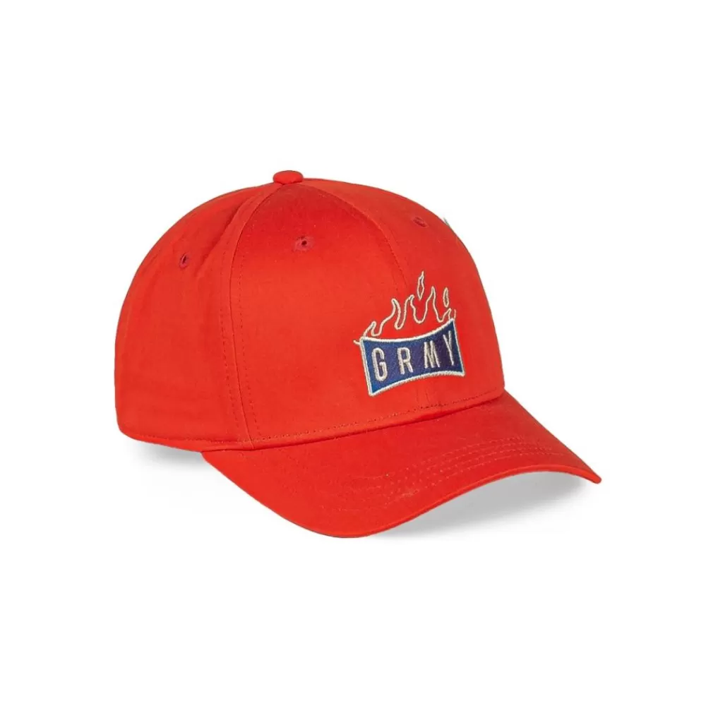 Grimey Gorra Back At You Curved Visor Snapback - Red | Fw23 Discount