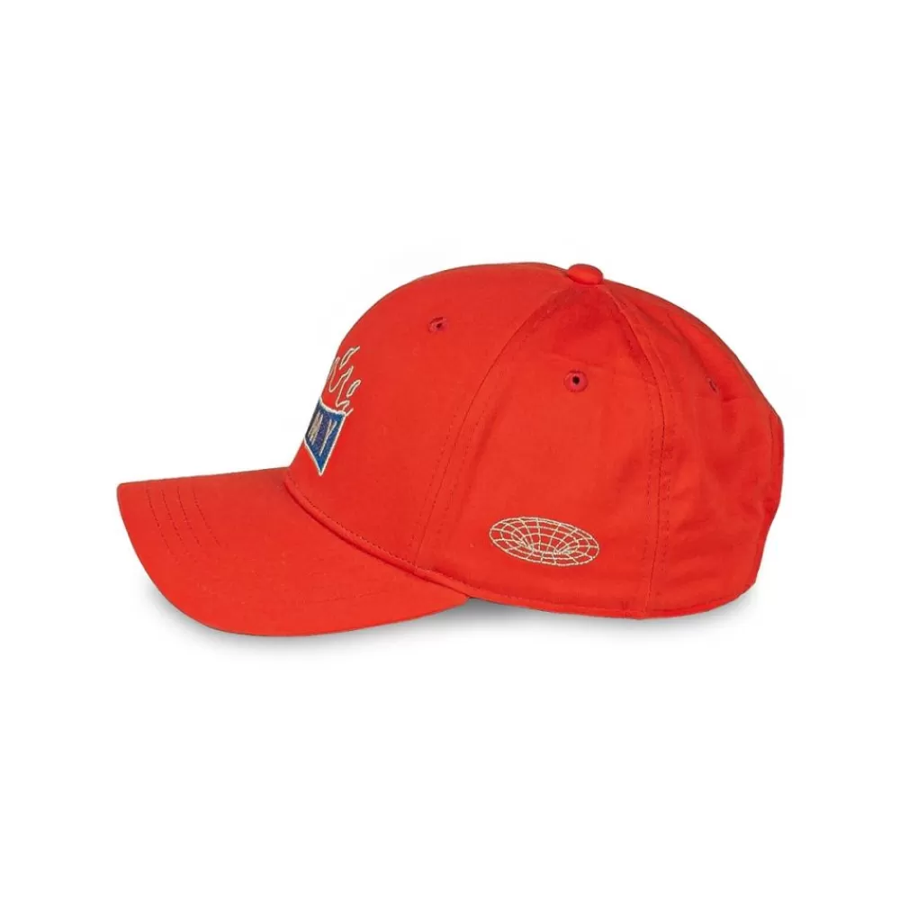 Grimey Gorra Back At You Curved Visor Snapback - Red | Fw23 Discount
