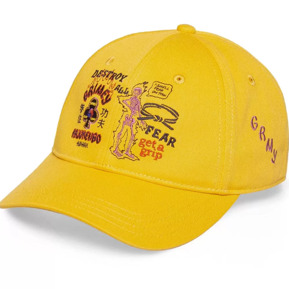 Grimey Gorra "Destroy All Fear" Curved Visor Cap - Yellow | Fall 21 New