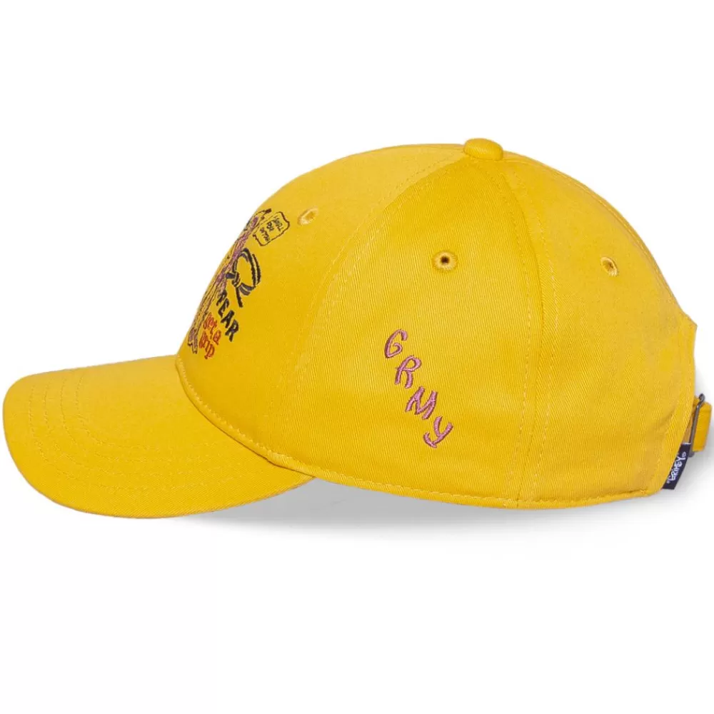 Grimey Gorra "Destroy All Fear" Curved Visor Cap - Yellow | Fall 21 New