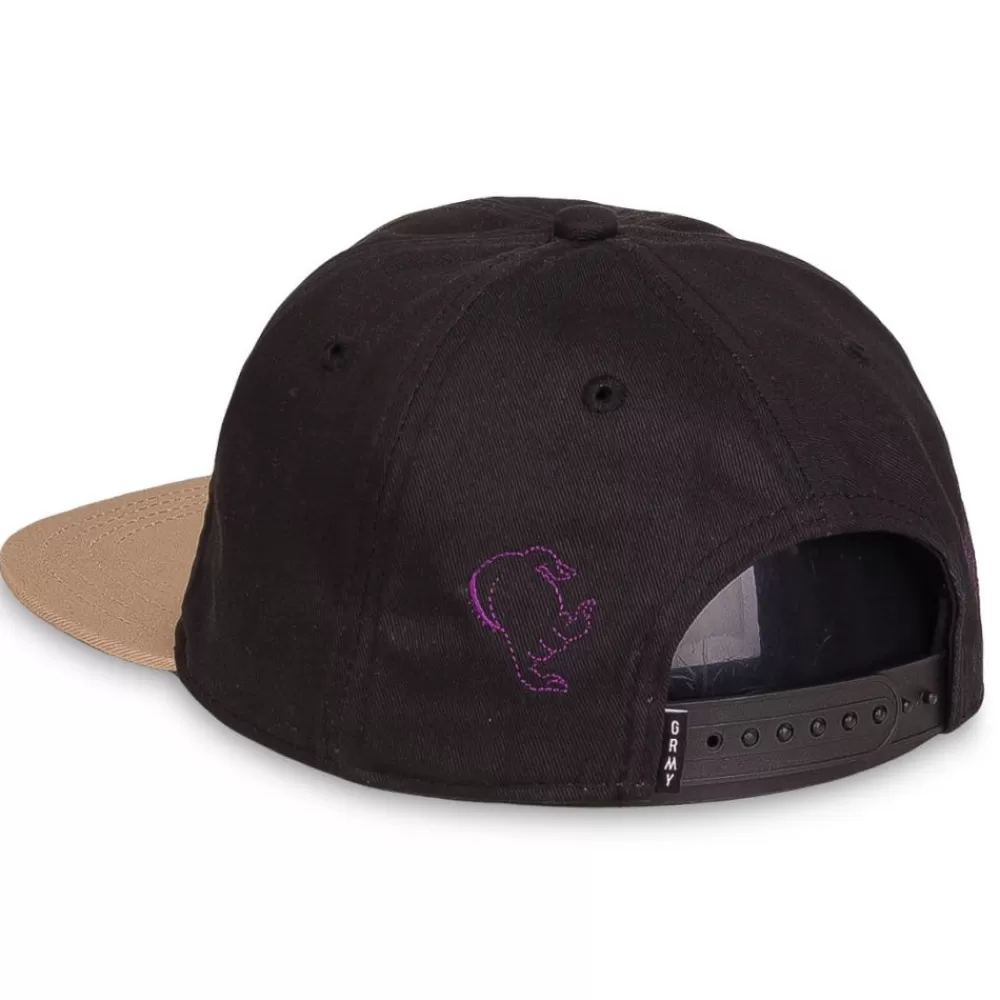 Grimey Gorra "Lust Mantra" Curved Visor Cap - Black | Fall 22 Discount