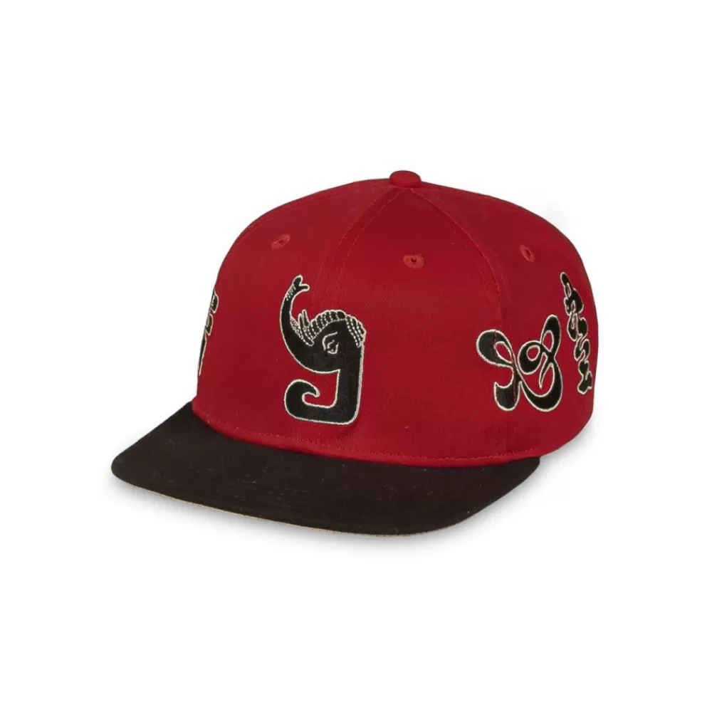 Grimey Gorra Tusker Temple Bicolor Snapback - Red | Fw23 Best