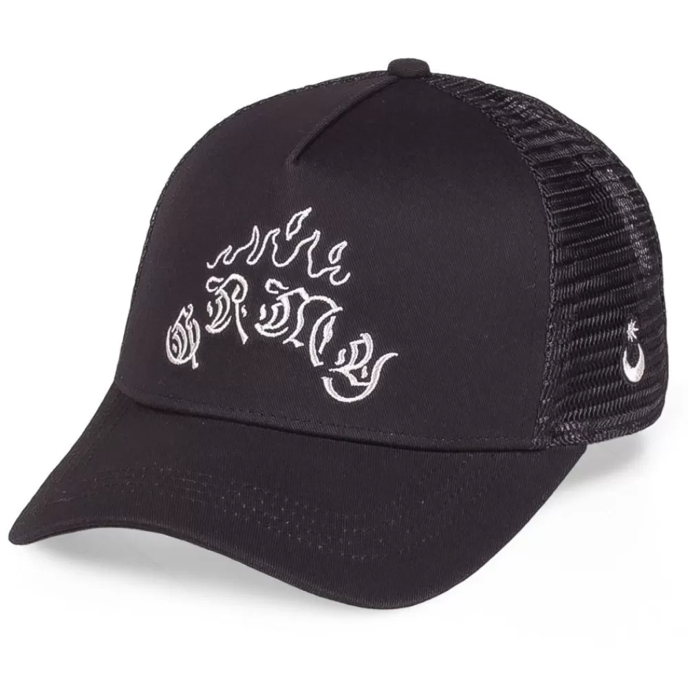 Grimey Gorra Trucker Fire Route - Black | Spring 23 Shop