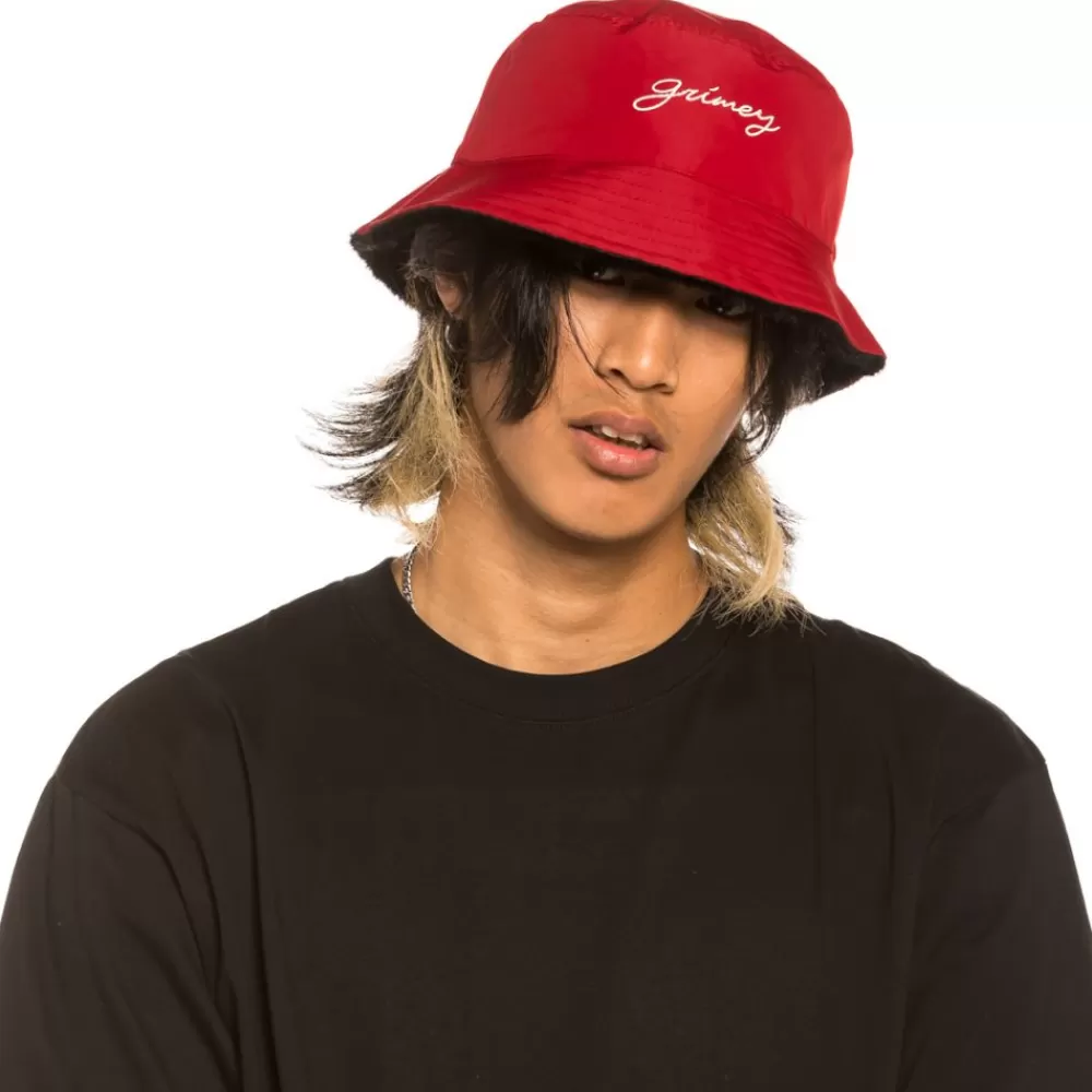Grimey Gorro Reversible "Martinica Fact" - Red/Black | Fall 21 Store