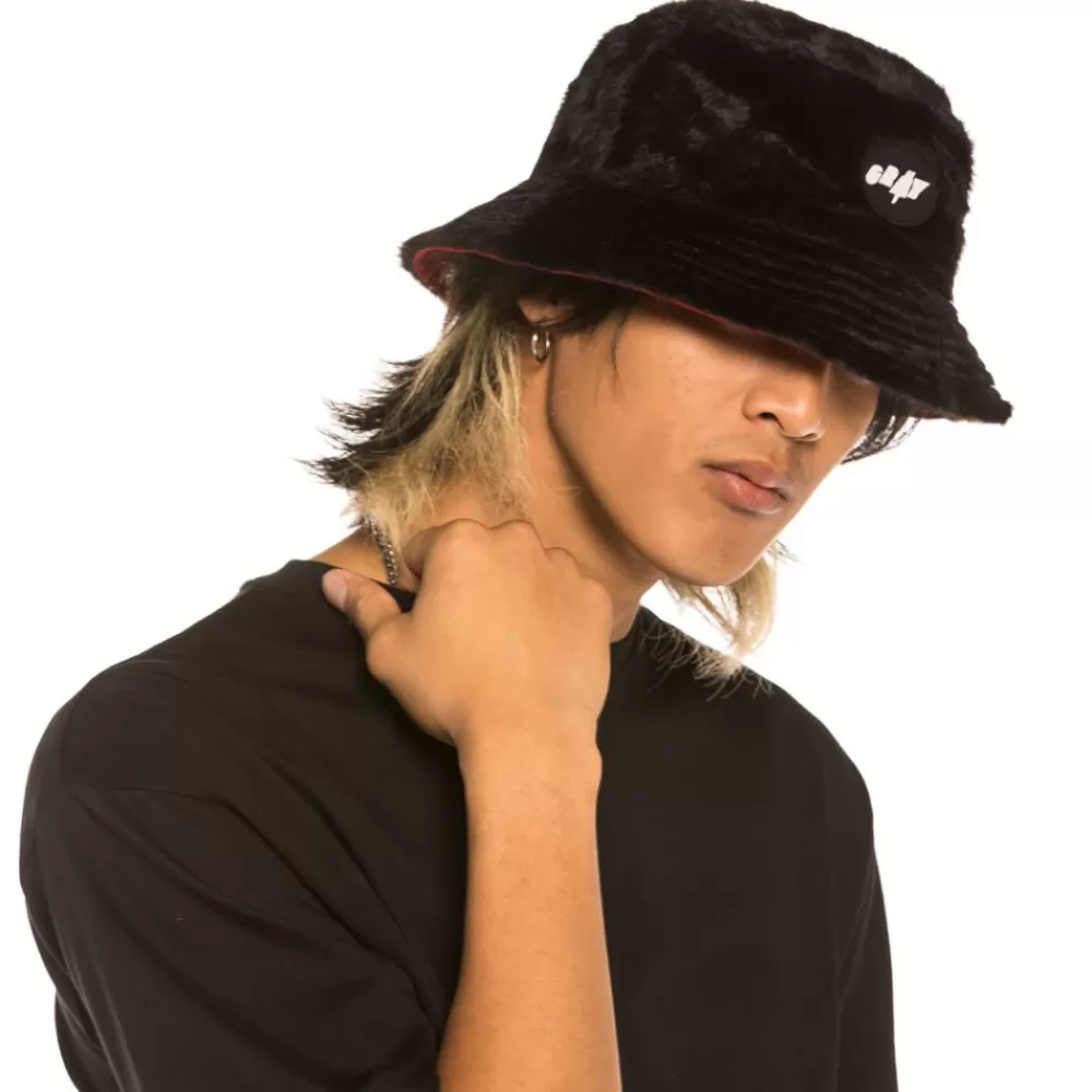 Grimey Gorro Reversible "Martinica Fact" - Red/Black | Fall 21 Store