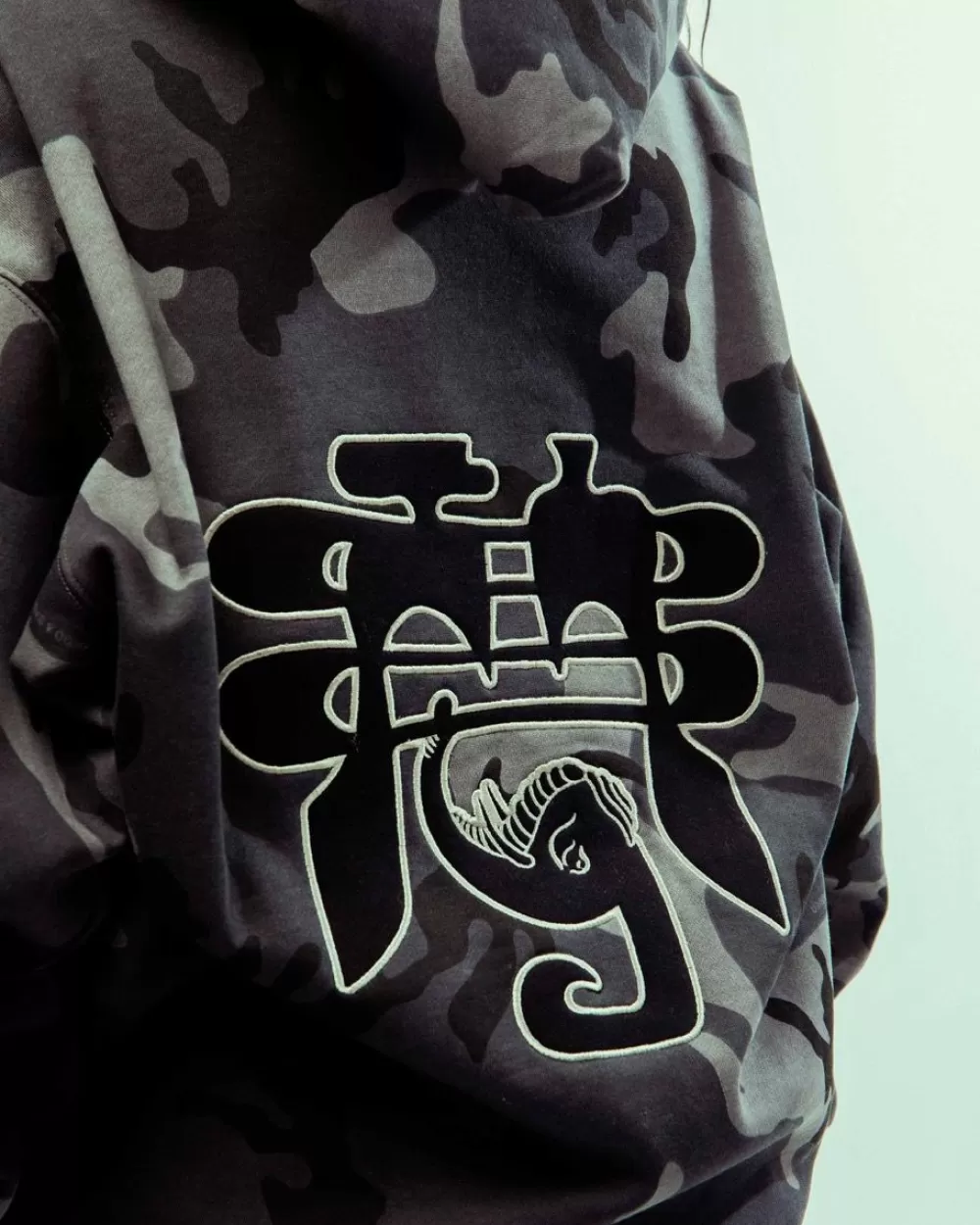 Grimey All Over Print Tusker Temple Vintage Hoodie Black | Fw23 Discount