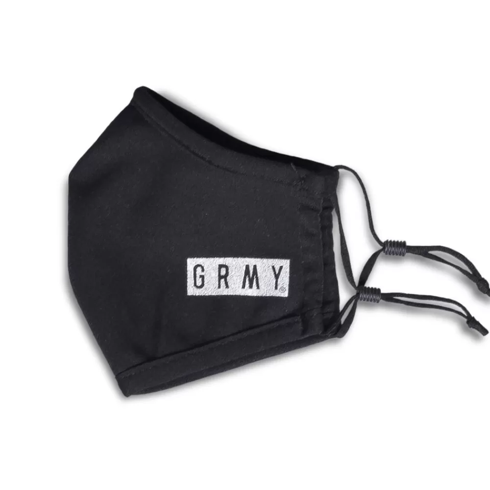 Grimey Mascarilla Box Logo Silver Fw20 Black Shop