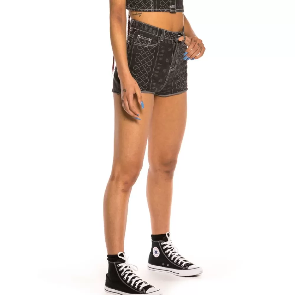 Grimey Pantalon Corto Chica Carnitas Denim Ss20 Black Outlet