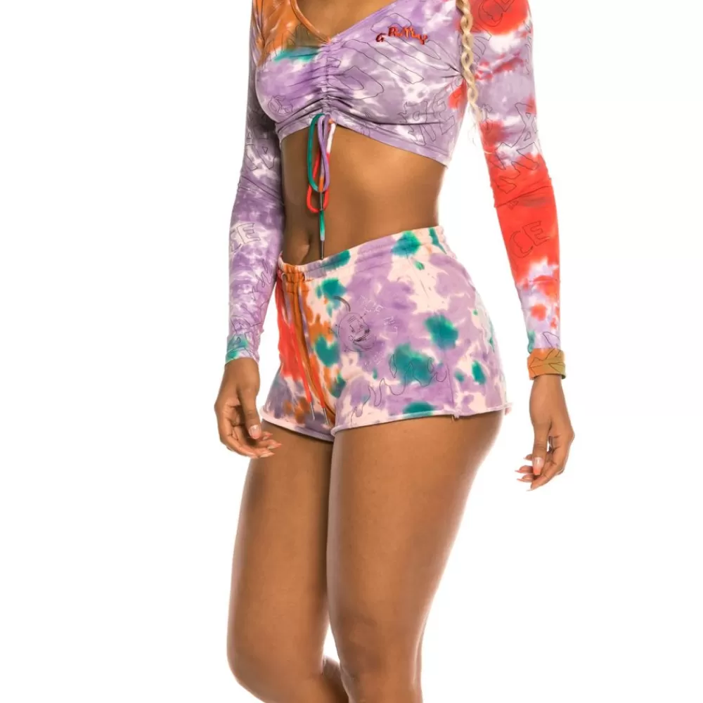 Grimey Pantalon Corto De Chica "Liveution" - Tie Dye | Spring 21 Cheap