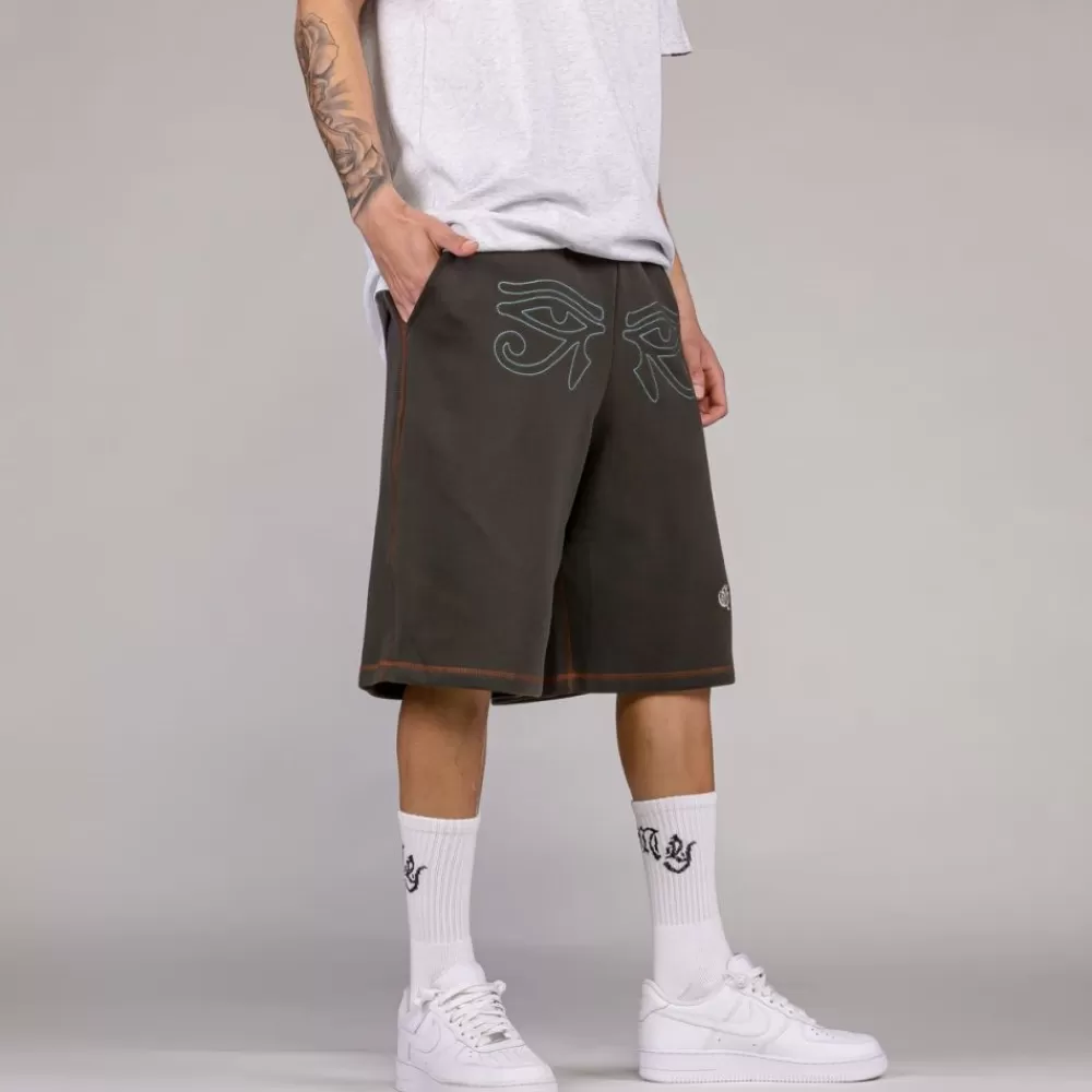 Grimey Pantalon Corto Fire Route - Black | Spring 23 Flash Sale