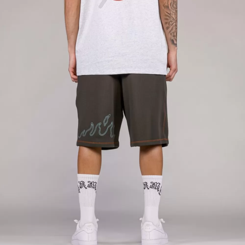 Grimey Pantalon Corto Fire Route - Black | Spring 23 Flash Sale