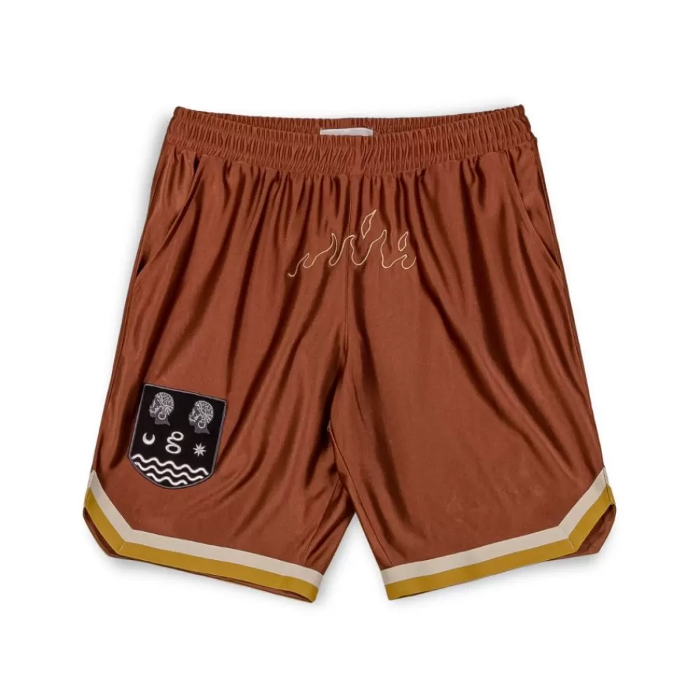 Grimey Pantalon Corto Fire Route - Brown | Spring 23 Best Sale