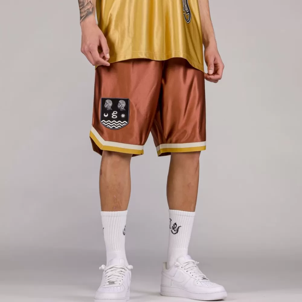 Grimey Pantalon Corto Fire Route - Brown | Spring 23 Best Sale