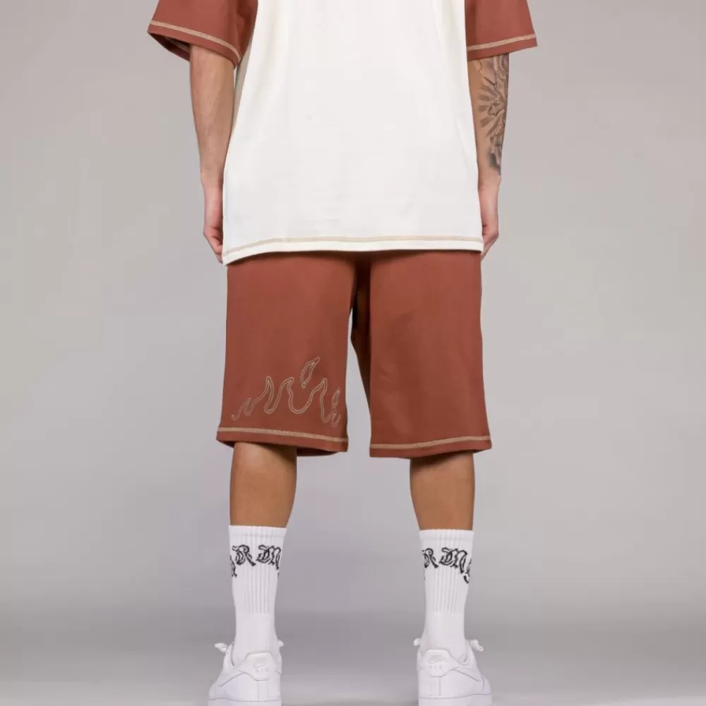 Grimey Pantalon Corto Fire Route - Brown | Spring 23 Sale